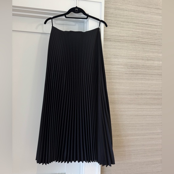 NWT Scanlan Theodore Twill Black Pleat Skirt - Picture 4 of 6